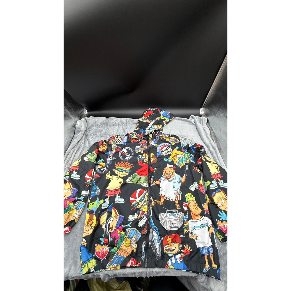 Members Only x Nickelodeon Rocket Power Jacket Mens L 2022 All Over Print Hood